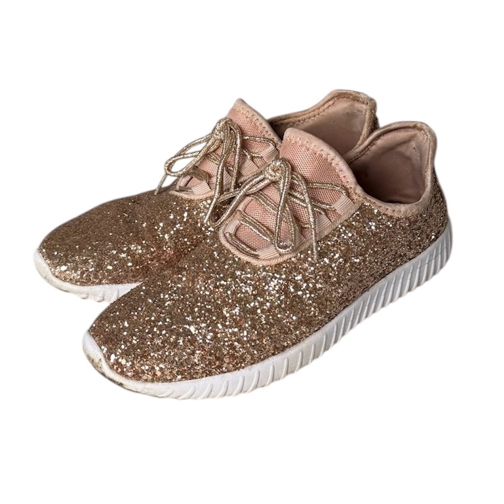 Forever Glitter Fashion Sneakers Rose Gold 8